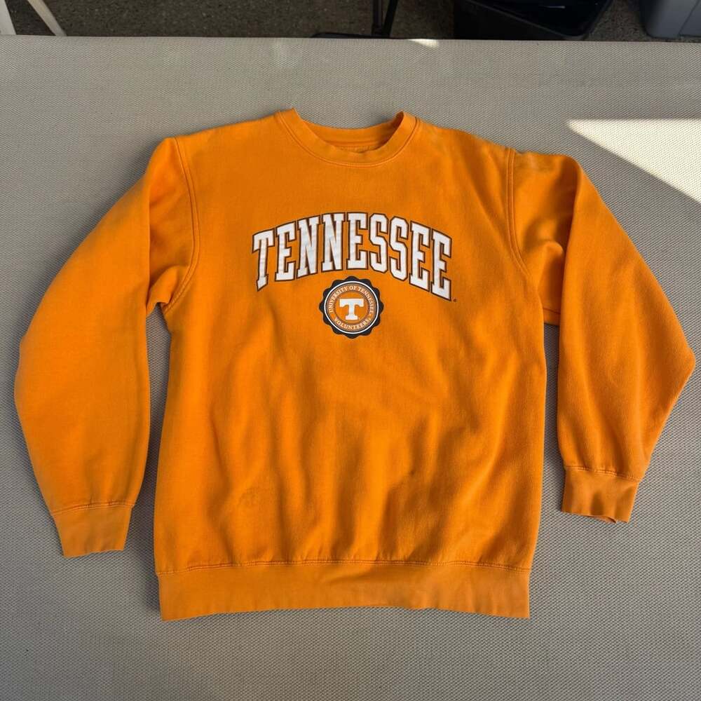 Soffe Tennessee Volunteers Sweatshirt Size L Orange Crewneck NCAA Vintage 90s